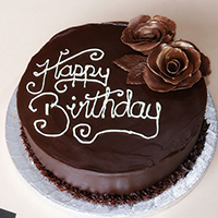 Dark Chocolate Mousse Birthday Cake